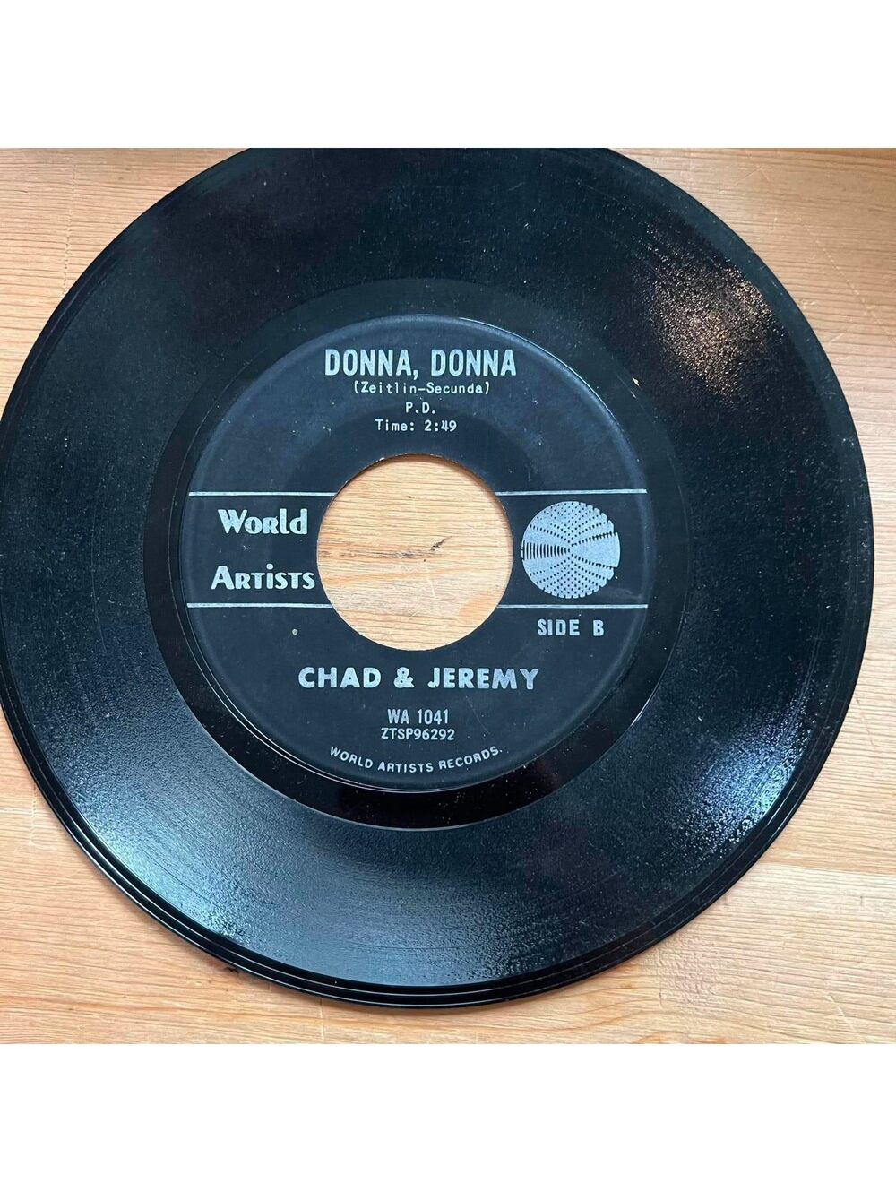 Chad Jeremy - Donna, Donna/If I Loved You 45rpm VG+ R10